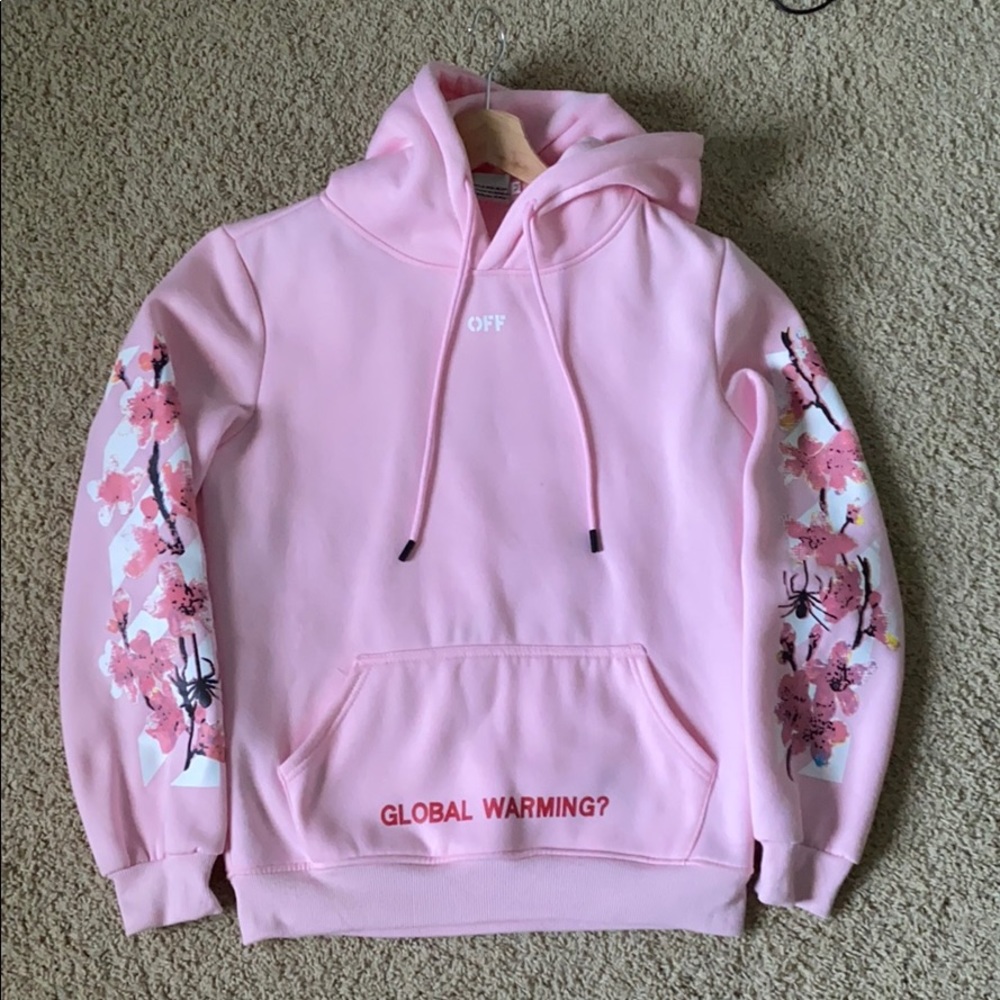 Off-white cherry blossom hoodie